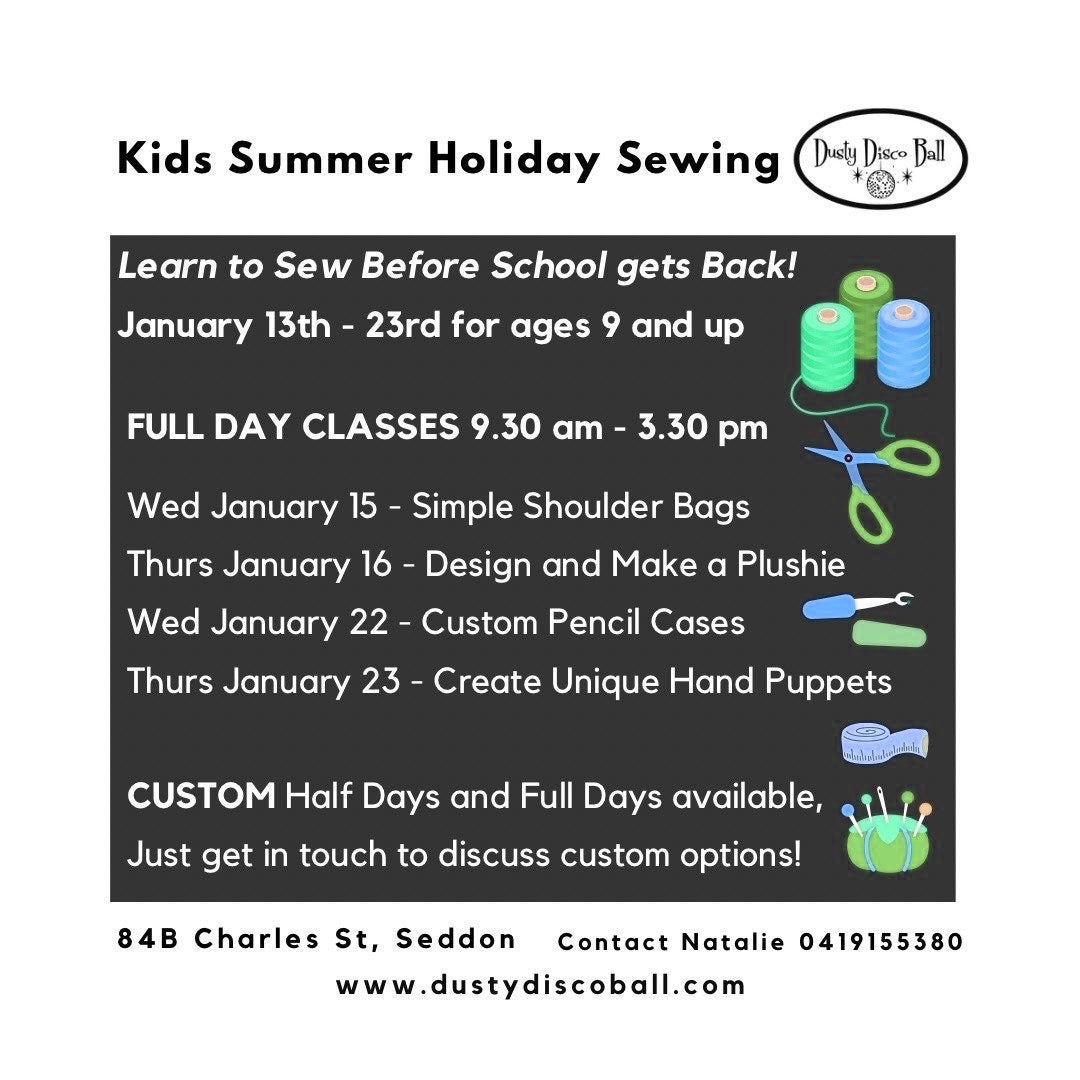 Kids Summer School Holiday Classes - Jan 13 -23