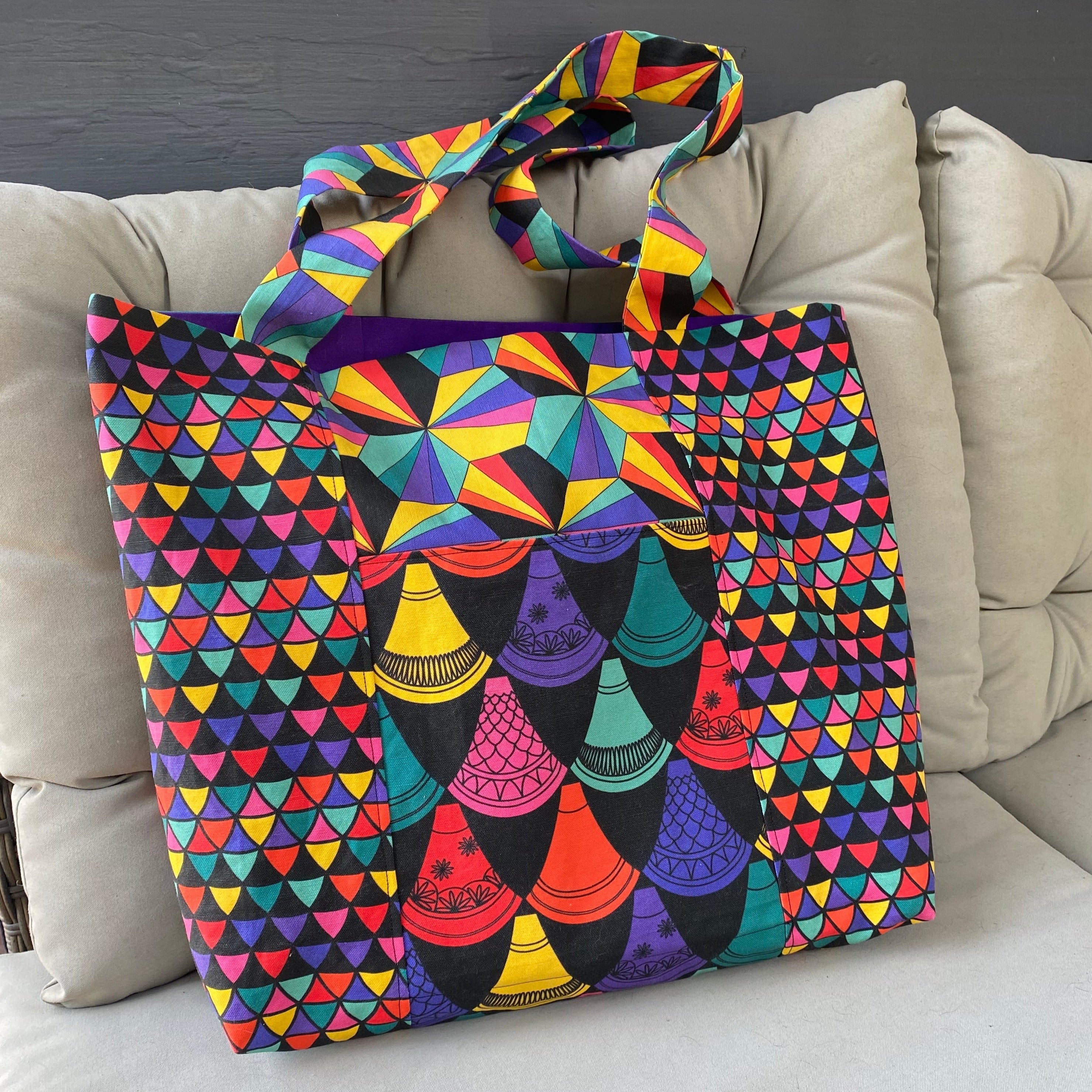 Beginner Sewing Class Tote Bag 3 hours Dusty Disco Ball